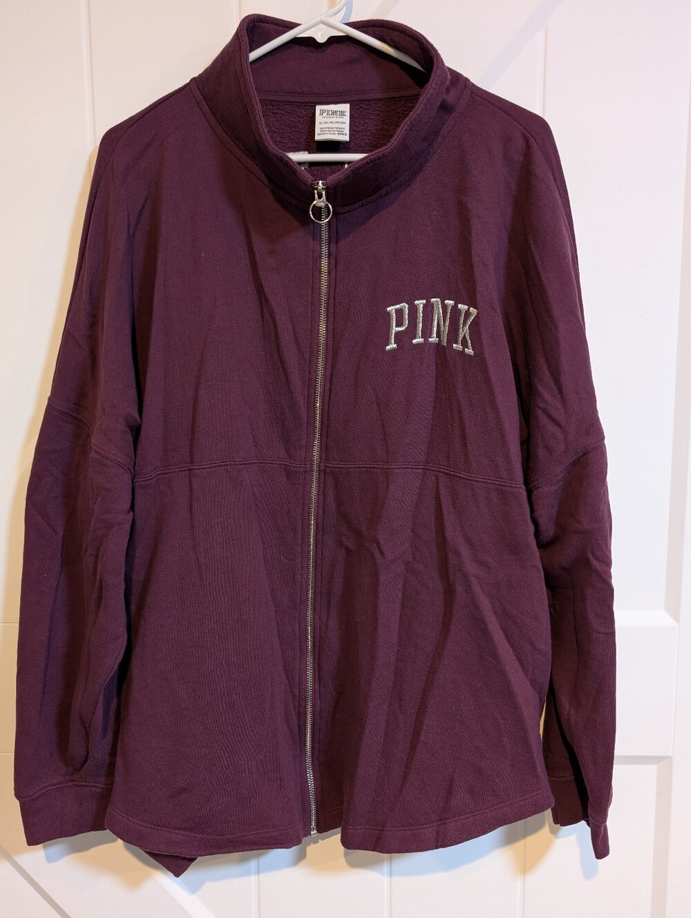PINK Victoria's Secret by Victoria's Secret Women's Zip-Front Jacket in Plum